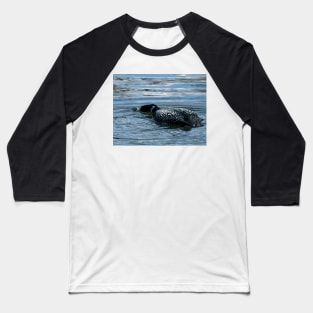 Loon blowing bubbles Baseball T-Shirt